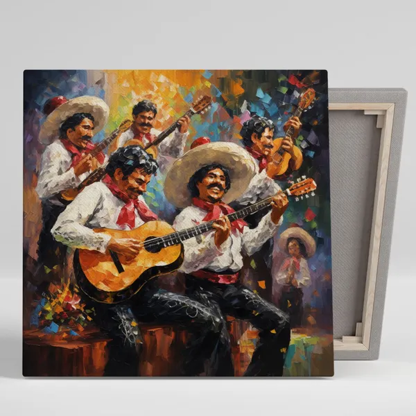 Mariachi Band Modern Wall Art Print, Living Room Decor