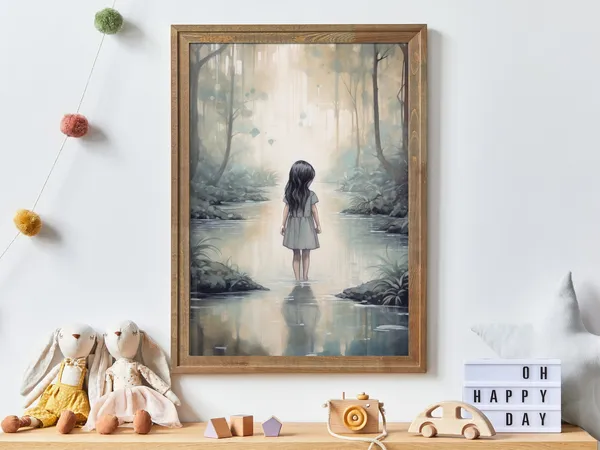 Adventure Nursery Art Print for Girls' Rooms