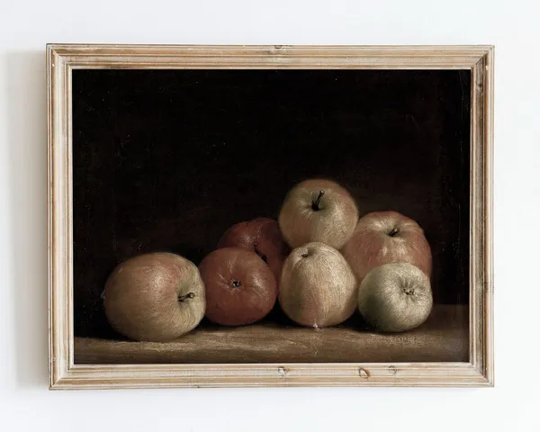European Vintage Apples Still Life Art Print