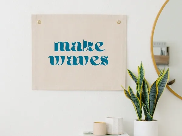 Make Waves Coastal Nursery Wall Decor Art Print