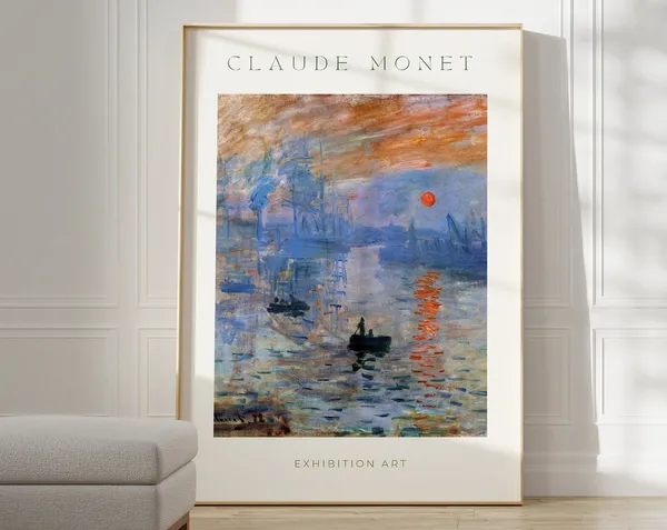 Claude Monet Best Friend Gift Poster
