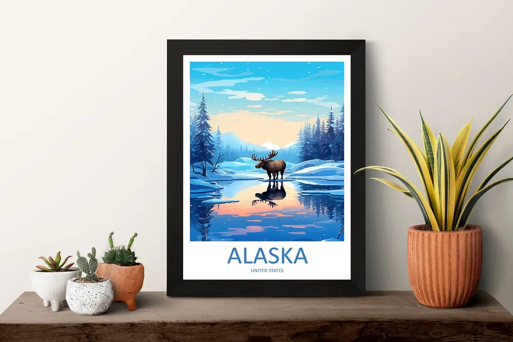 Alaska Travel Poster, Home Decor Gift - Image 3