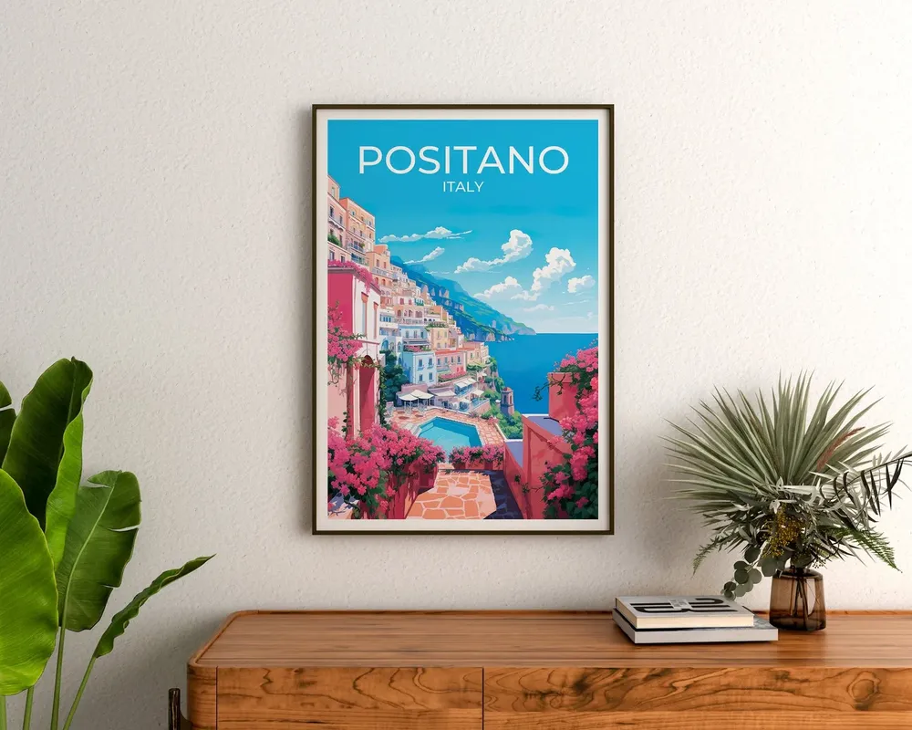 Positano Wall Art Italy Poster - Image 3