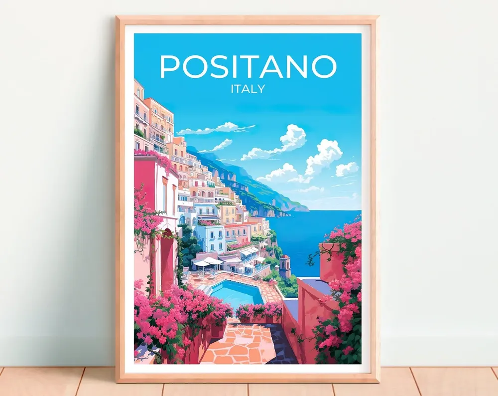 Positano Wall Art Italy Poster - Image 4