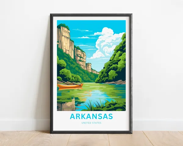 Arkansas Travel Poster, United States Wall Art