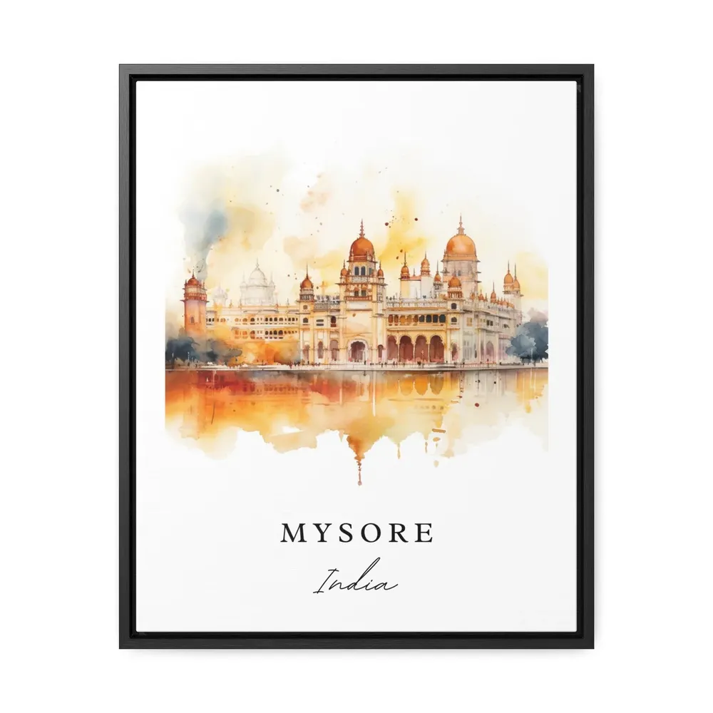 Mysore India Travel Poster, Custom Text - Image 2