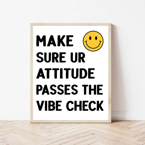Retro High School Classroom Poster, Math Class Sign