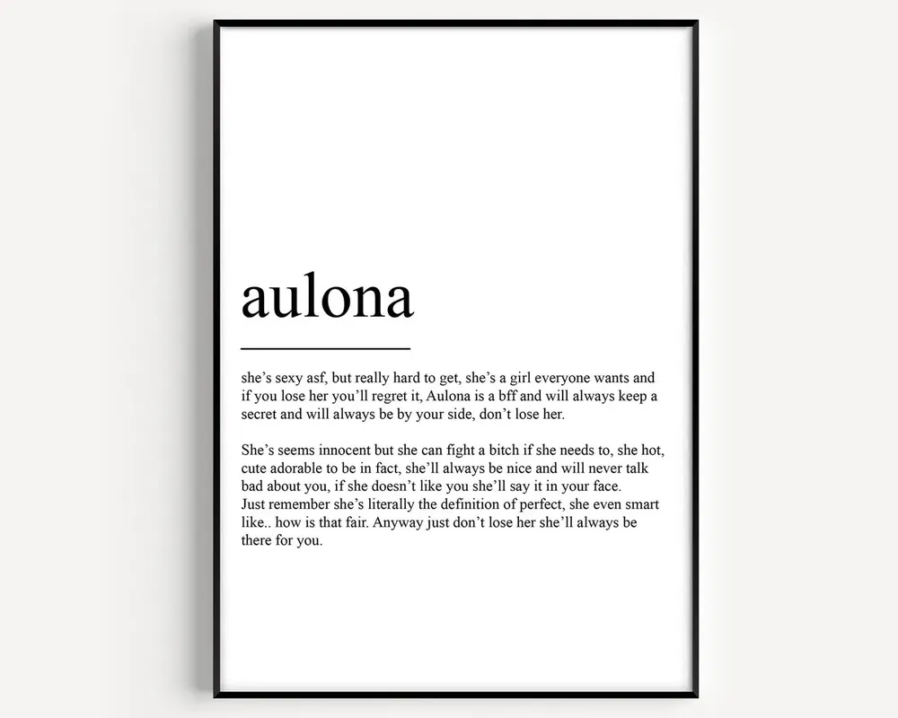 Aulona Definition Art Print