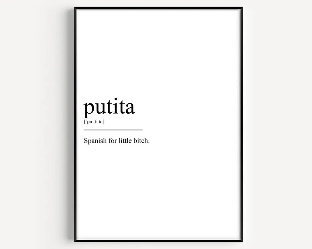 Putita Definition Typography Art Print