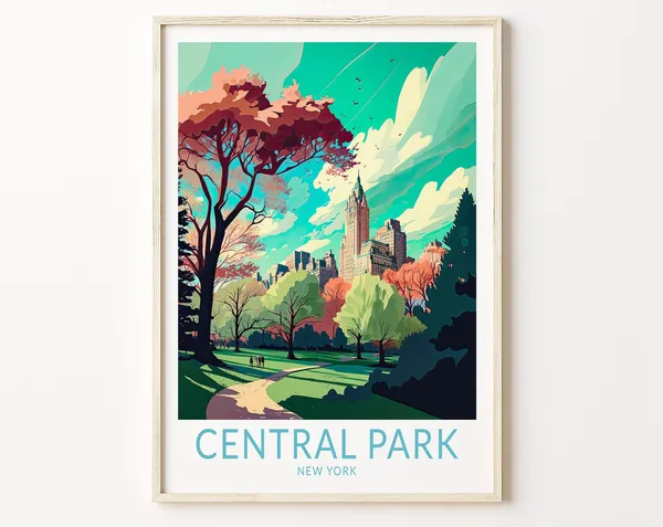 Central Park New York Wall Art Print