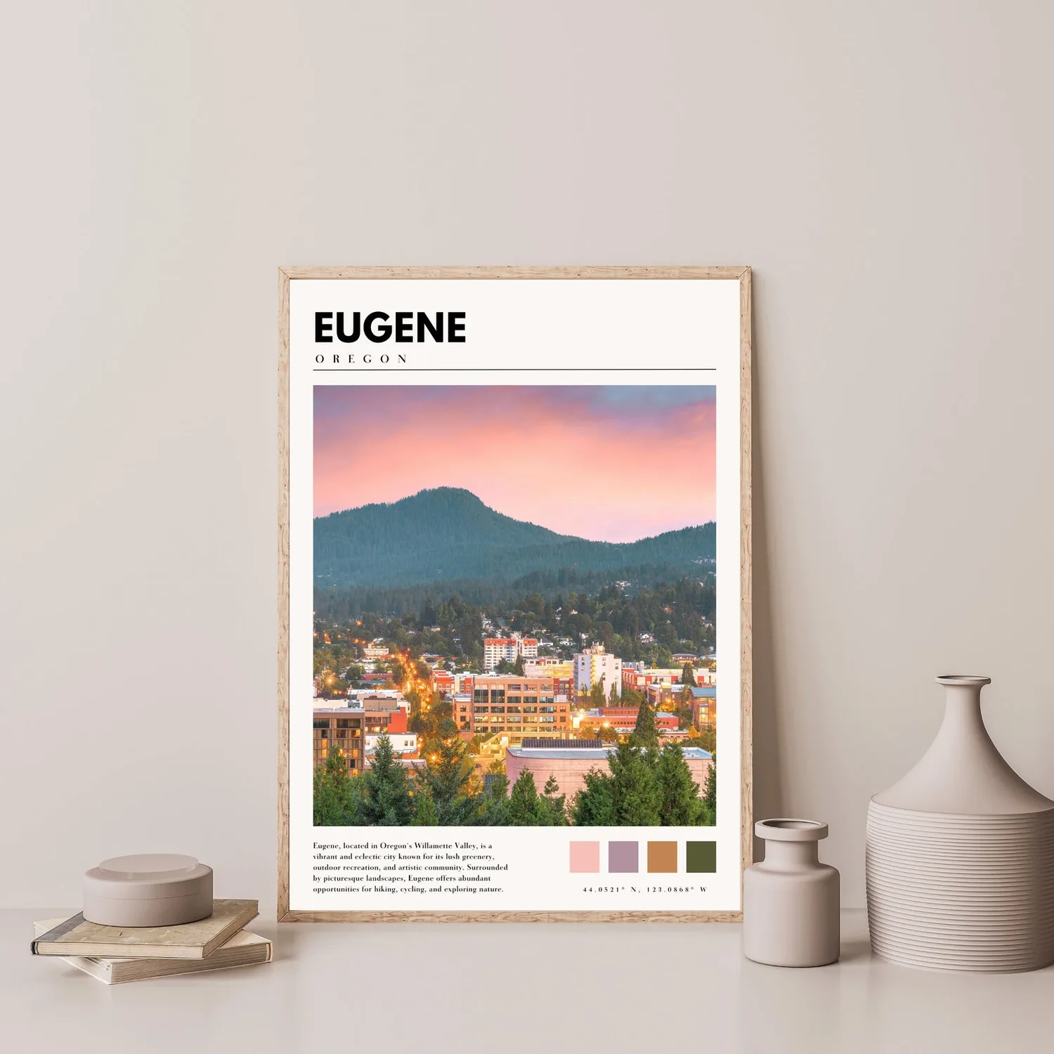 Eugene Oregon Travel Poster - Image 4