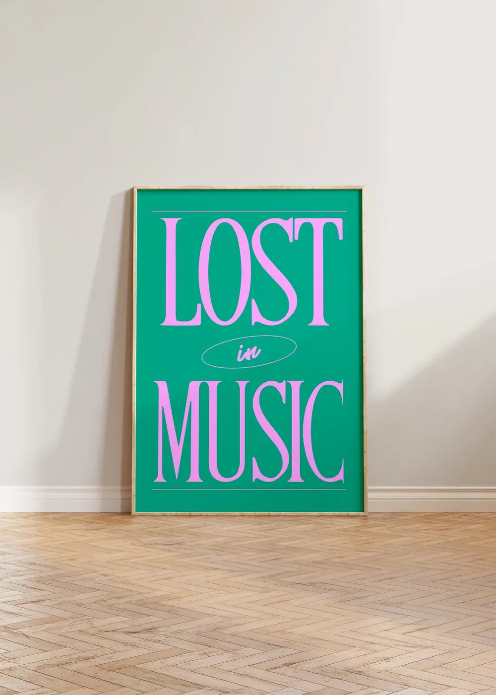Lost In Music Retro Vintage Art Print