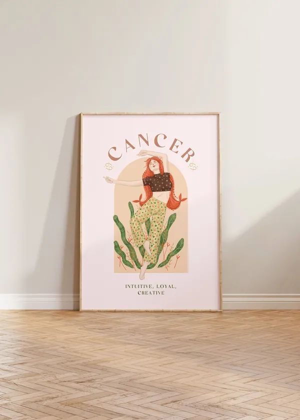 Cancer Zodiac Astrology Star Sign Art Print