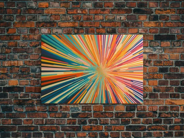 Light Speed Tunnel Mid-Century Modern Art Print