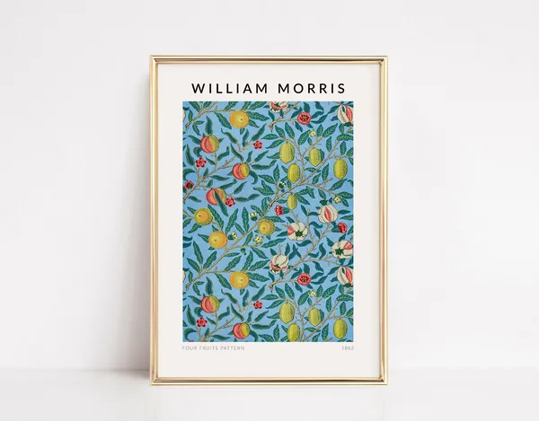 William Morris Four Fruits Pattern Vintage Art Print