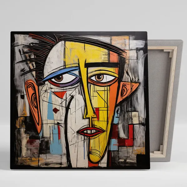 Abstract Face Wall Art, Modern Contemporary Art Print