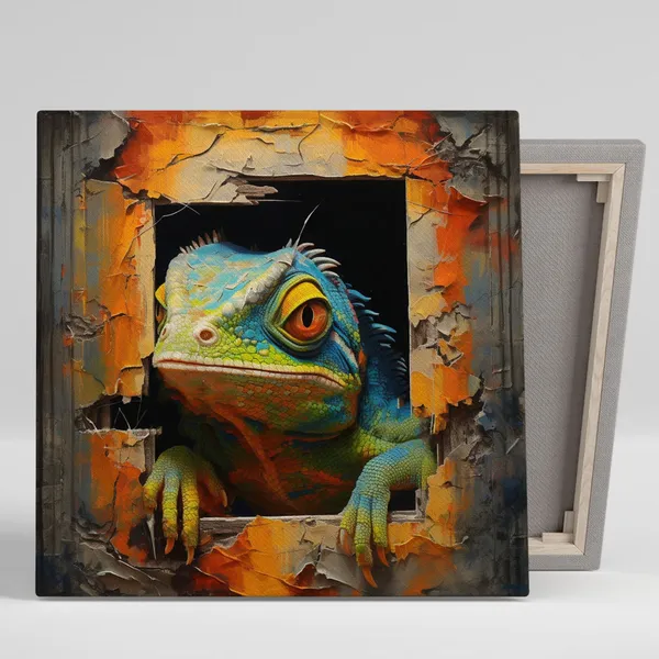 Lizard Minimalist Wall Art Print for Modern Rooms