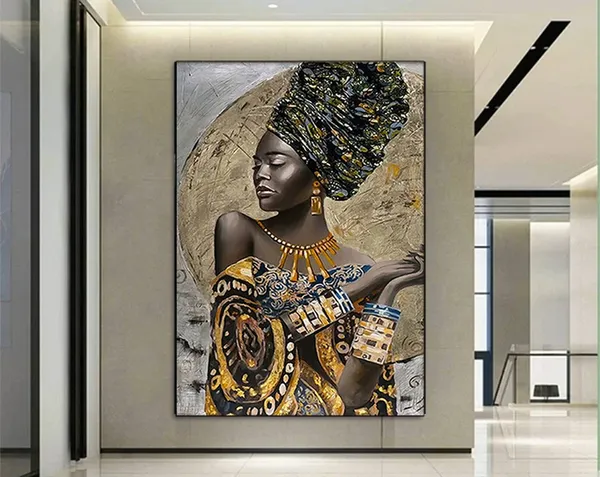 African Woman Art Print, Ethnic Home Decor