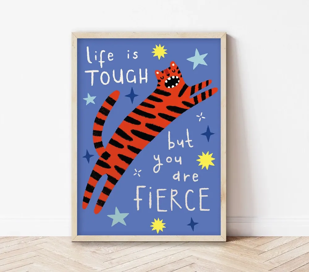 Tiger Fierce Animal Art Print