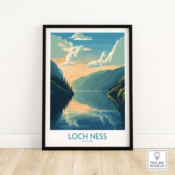Loch Ness France Travel Poster, Travel Poster