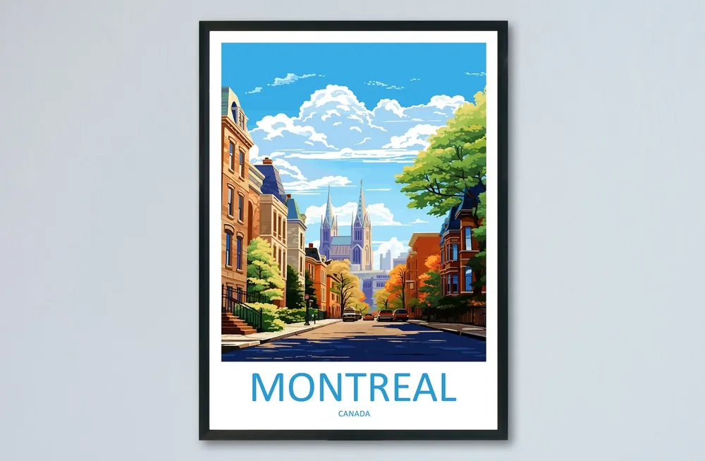 Montreal Gift Art Lovers Travel Poster