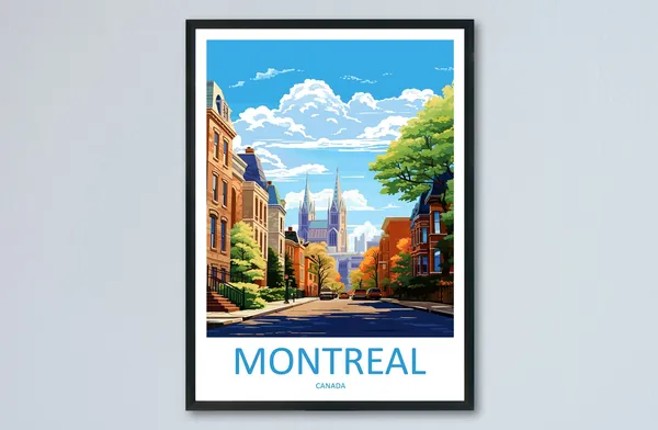 Montreal Gift Art Lovers Travel Poster