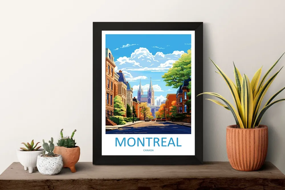 Montreal Gift Art Lovers Travel Poster - Image 3
