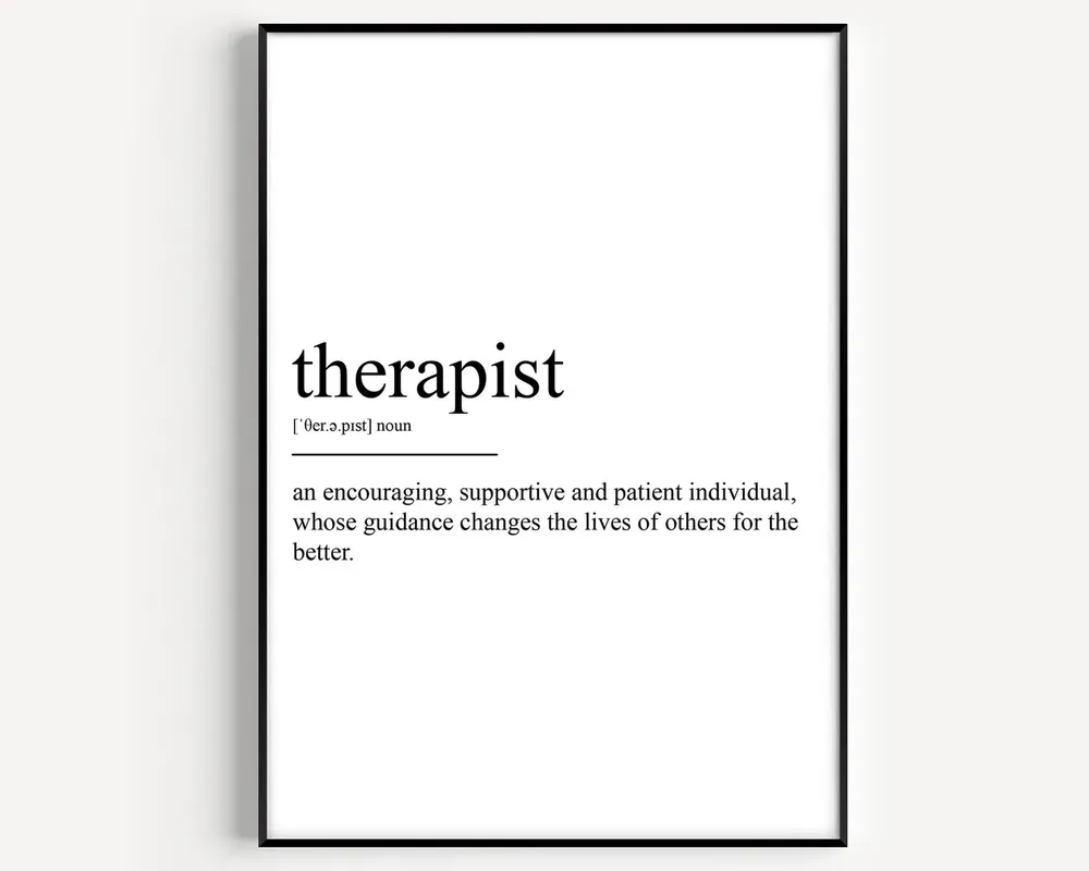 Therapist Definition Print