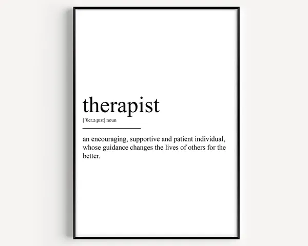 Therapist Definition Print