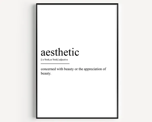 Definition Print, Minimalist Typography Art Print