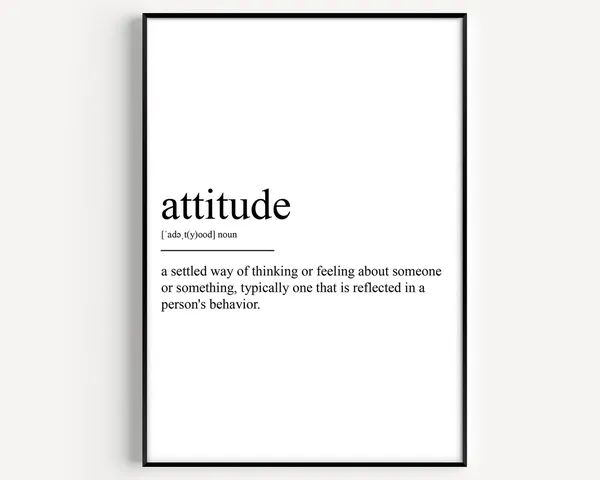 Attitude Definition Poster Print