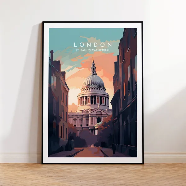 St Pauls Cathedral, London Travel Poster