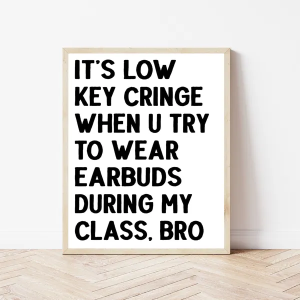 Middle School Classroom Poster, STEM Rule Sign