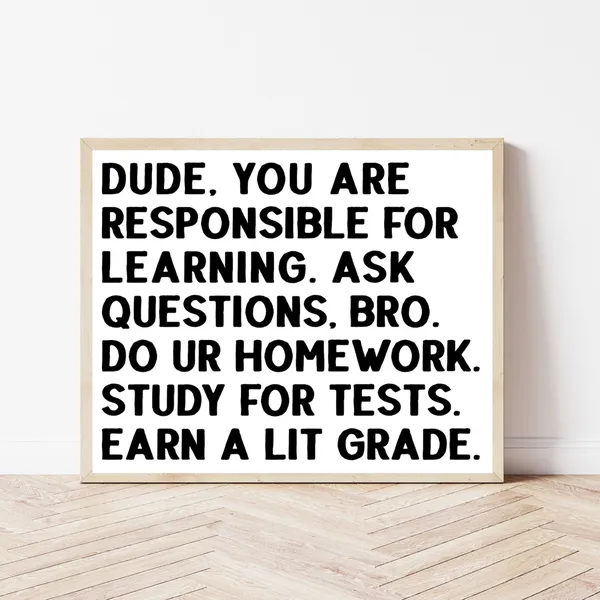 Classroom Rules Poster, Math, Science, STEM
