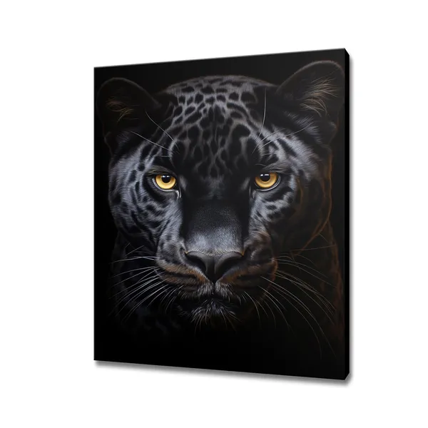 Black Panther Animal Portrait, Nature Wall Art Print
