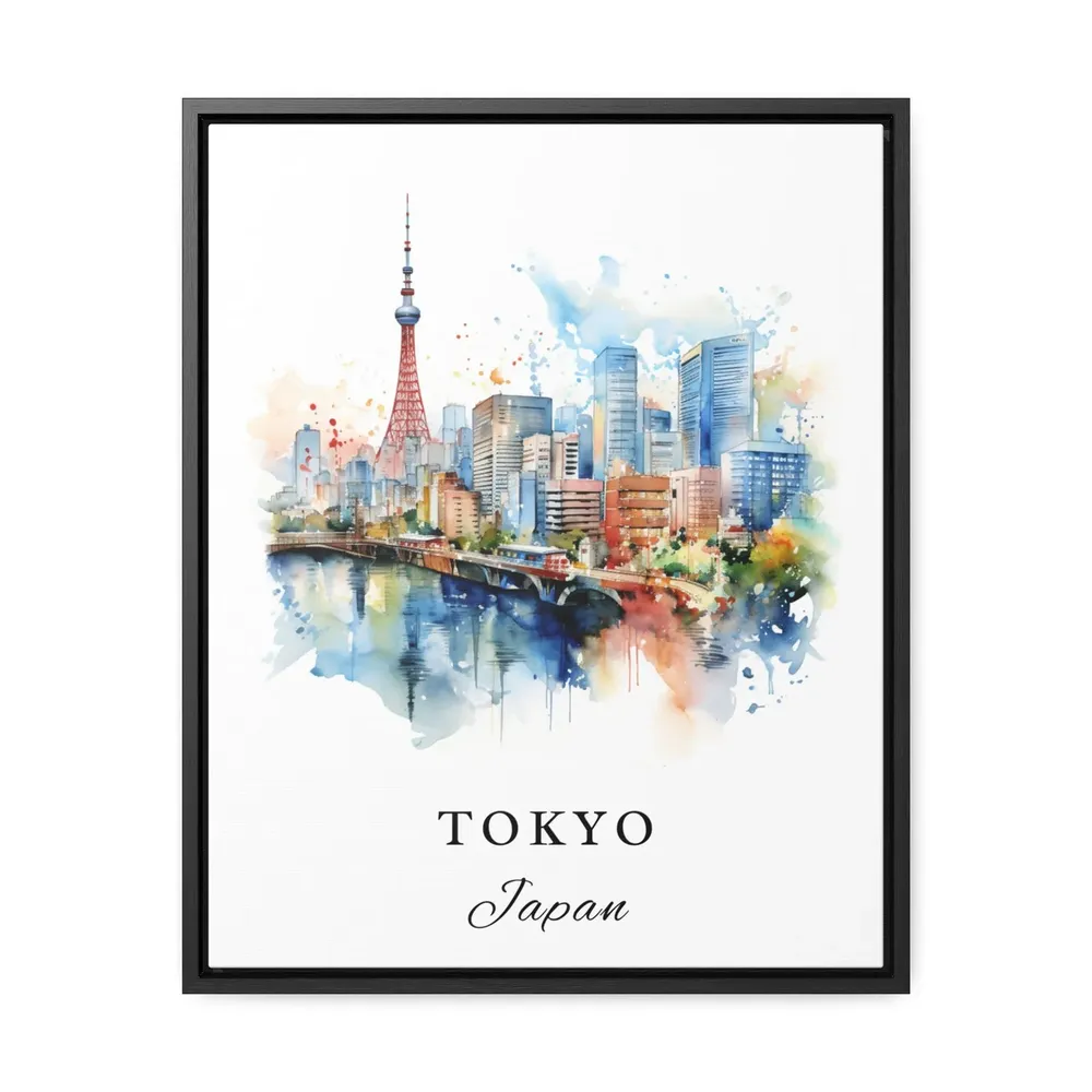 Tokyo Japan Travel Poster, Personalized Wall Art - Image 2