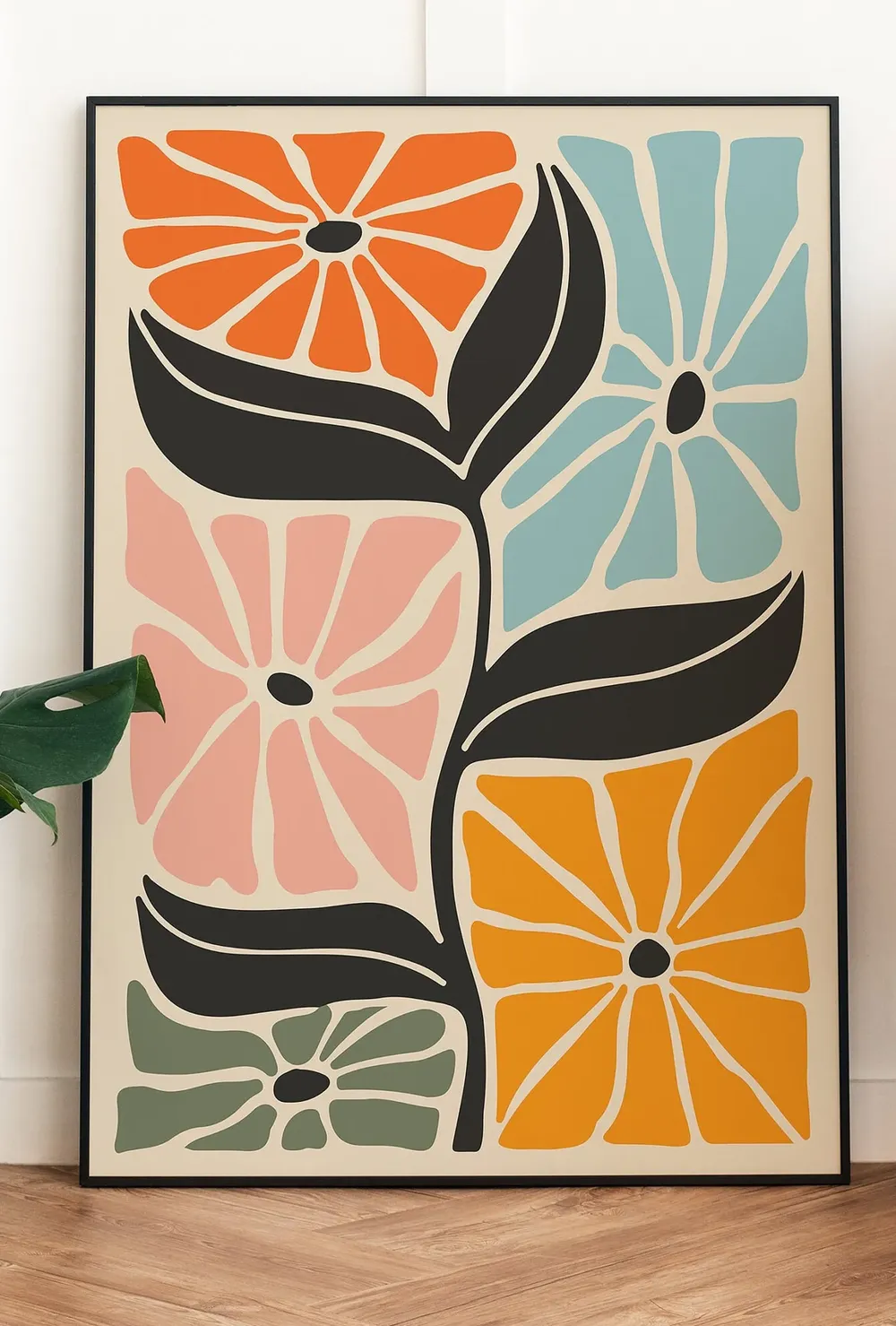 Abstract Botanical Vintage Travel Poster - Image 5