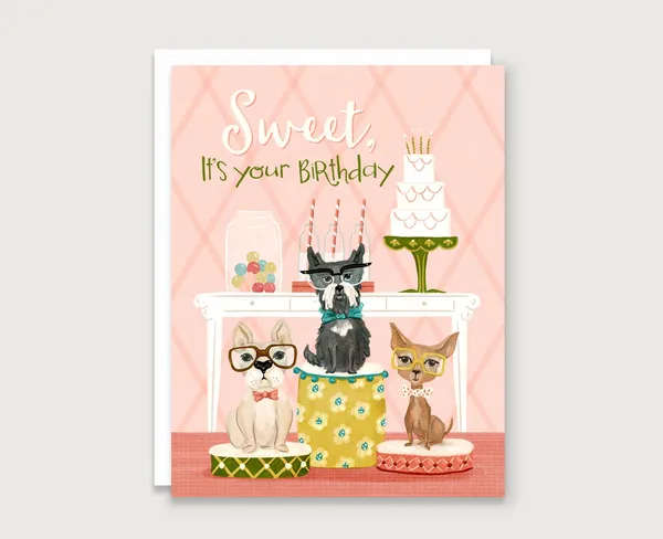 Sweet It’s Your Birthday Dog Greeting Card