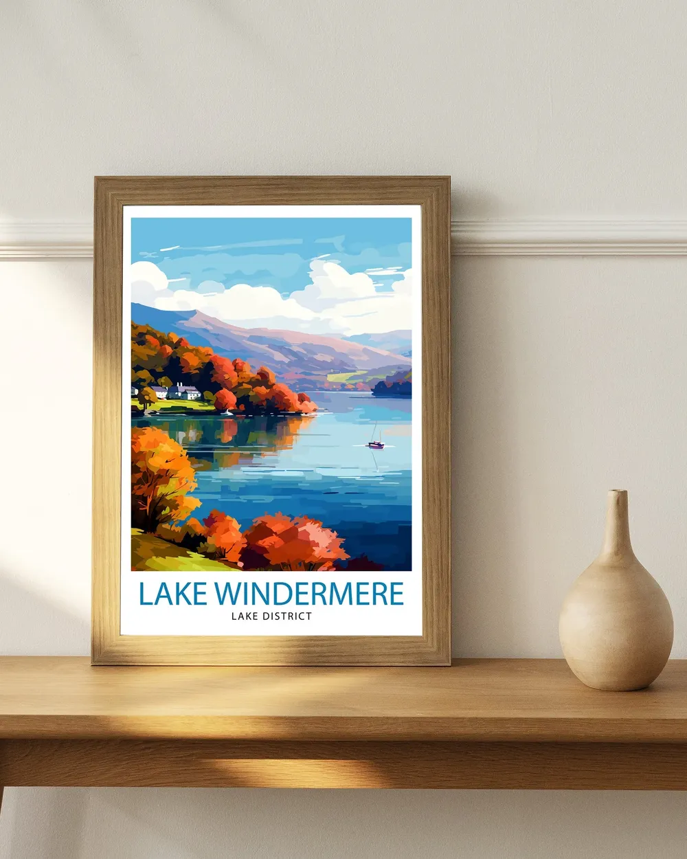 Lake Windermere Lake District Art Print - Image 2