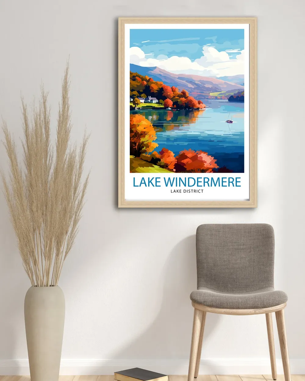 Lake Windermere Lake District Art Print - Image 3
