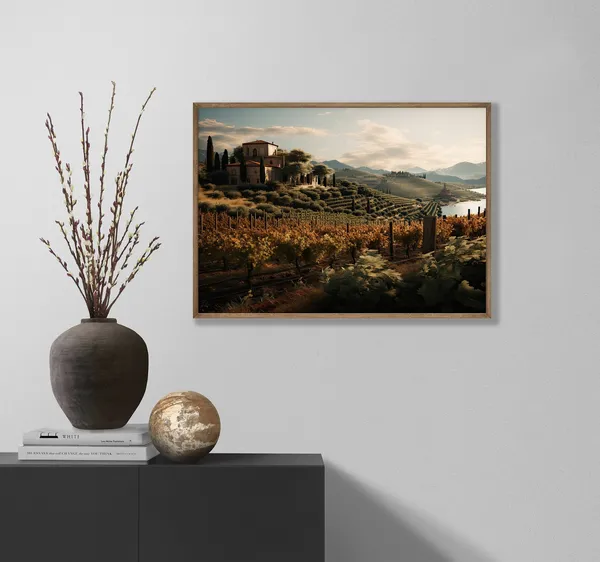 Tuscan Villa Travel Poster
