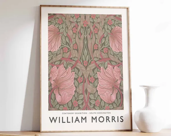 William Morris Floral Decor Vintage Art Print