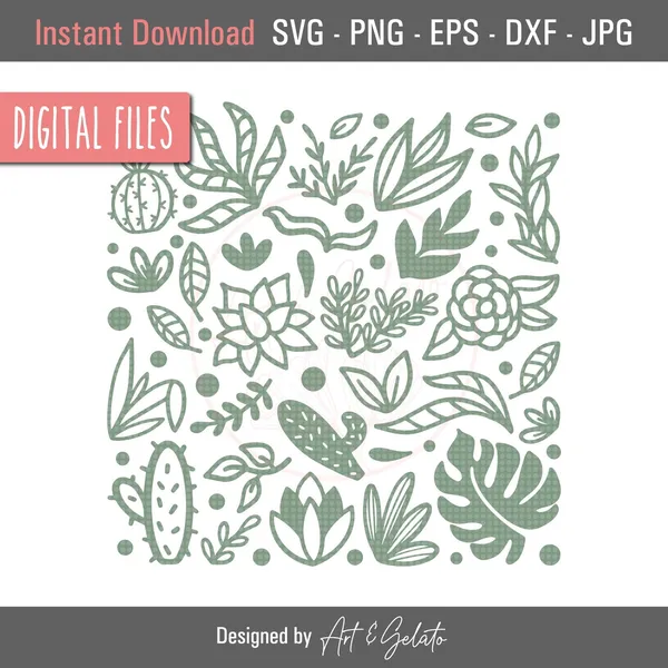 Plants Svg Plant Lover Gardening Decor Art Print