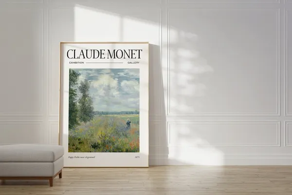 Claude Monet Poster, Mid-Century Modern Exhibition