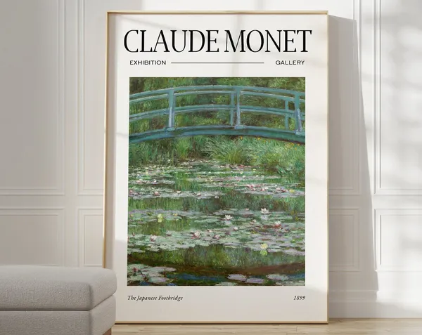 Claude Monet Mid Century Modern Wall Art Print