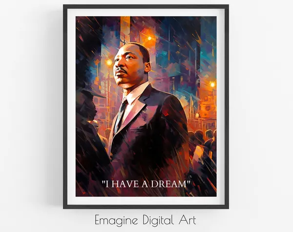 Dr Martin Luther King Jr African American Culture Art Print