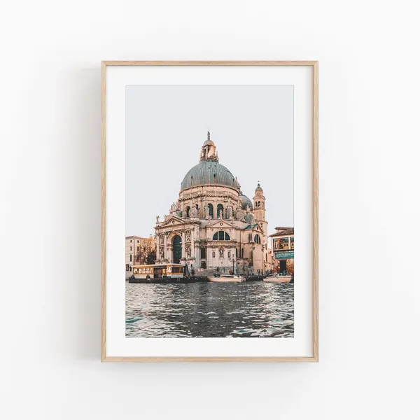 Venice Italy Travel Poster, Canal Wall Art