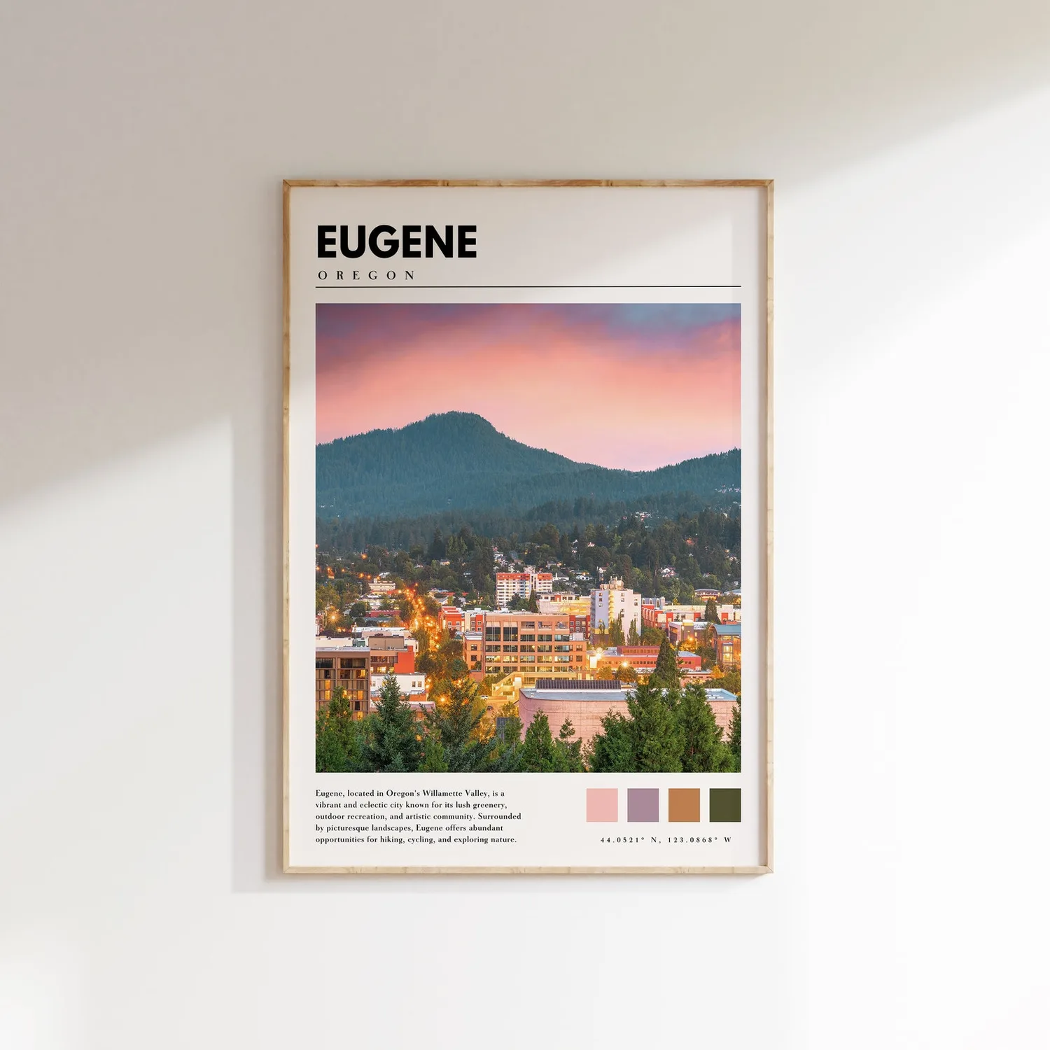 Eugene Oregon Travel Poster