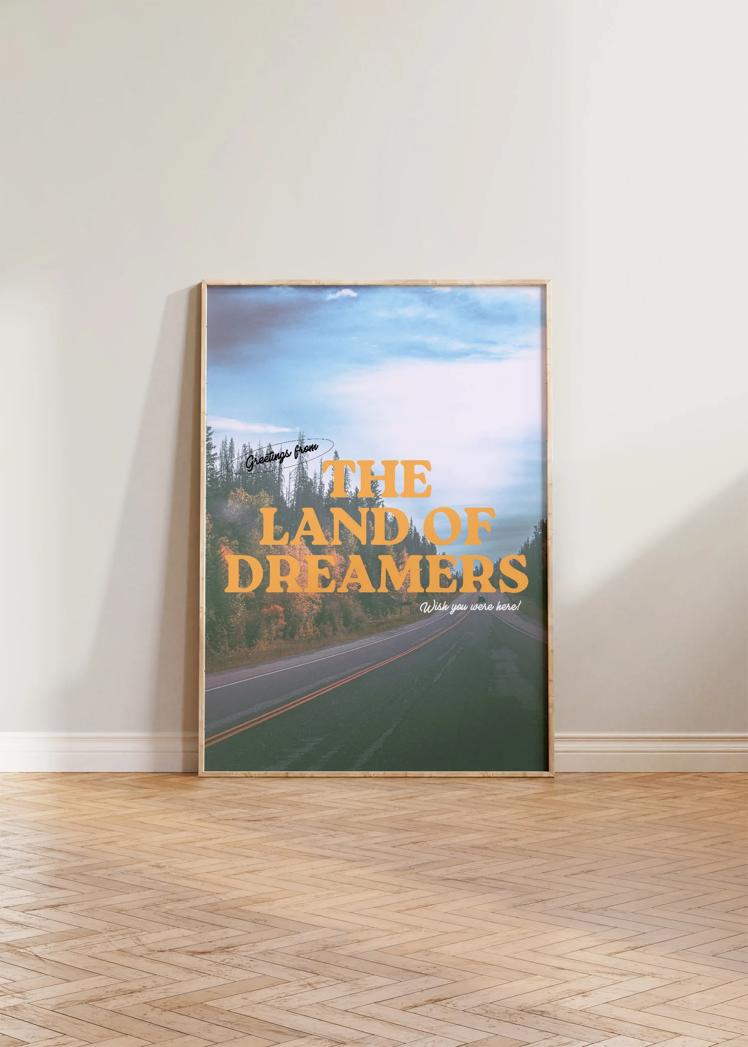 Vintage Canada Travel Poster, Retro Landscape Print