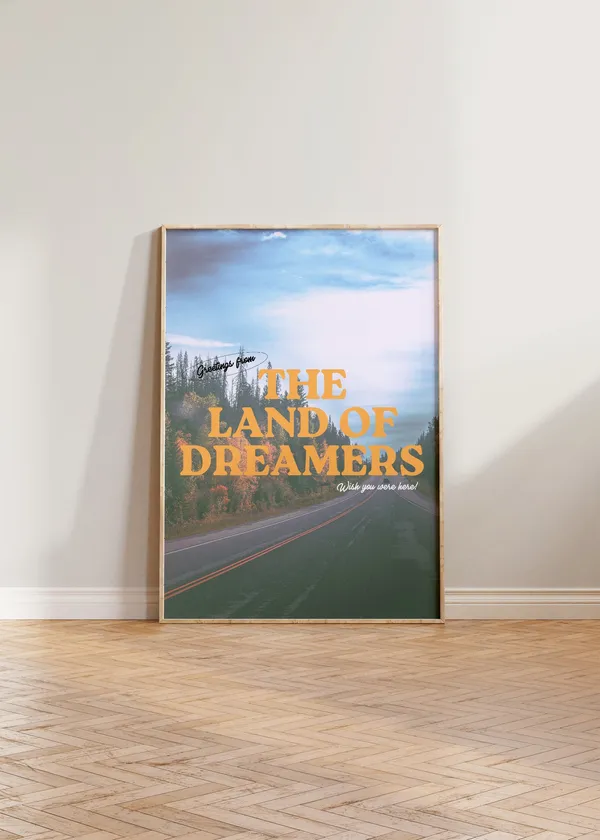 Vintage Canada Travel Poster, Retro Landscape Print